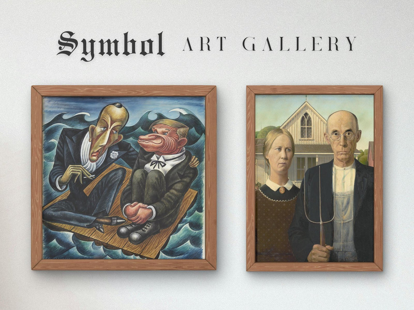 Noel Coward vs. Will Rogers by Miguel Covarrubias, 1935, Art Deco and American Modernism fine art print