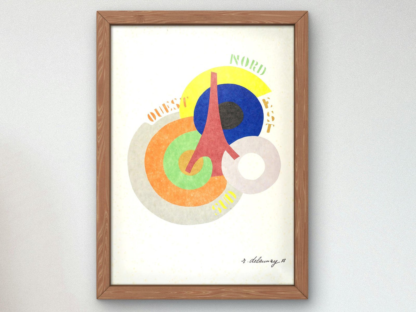 Nord Est Sud Ouest by Robert Delaunay, 1918, Cubism and Abstract Art, fine art print