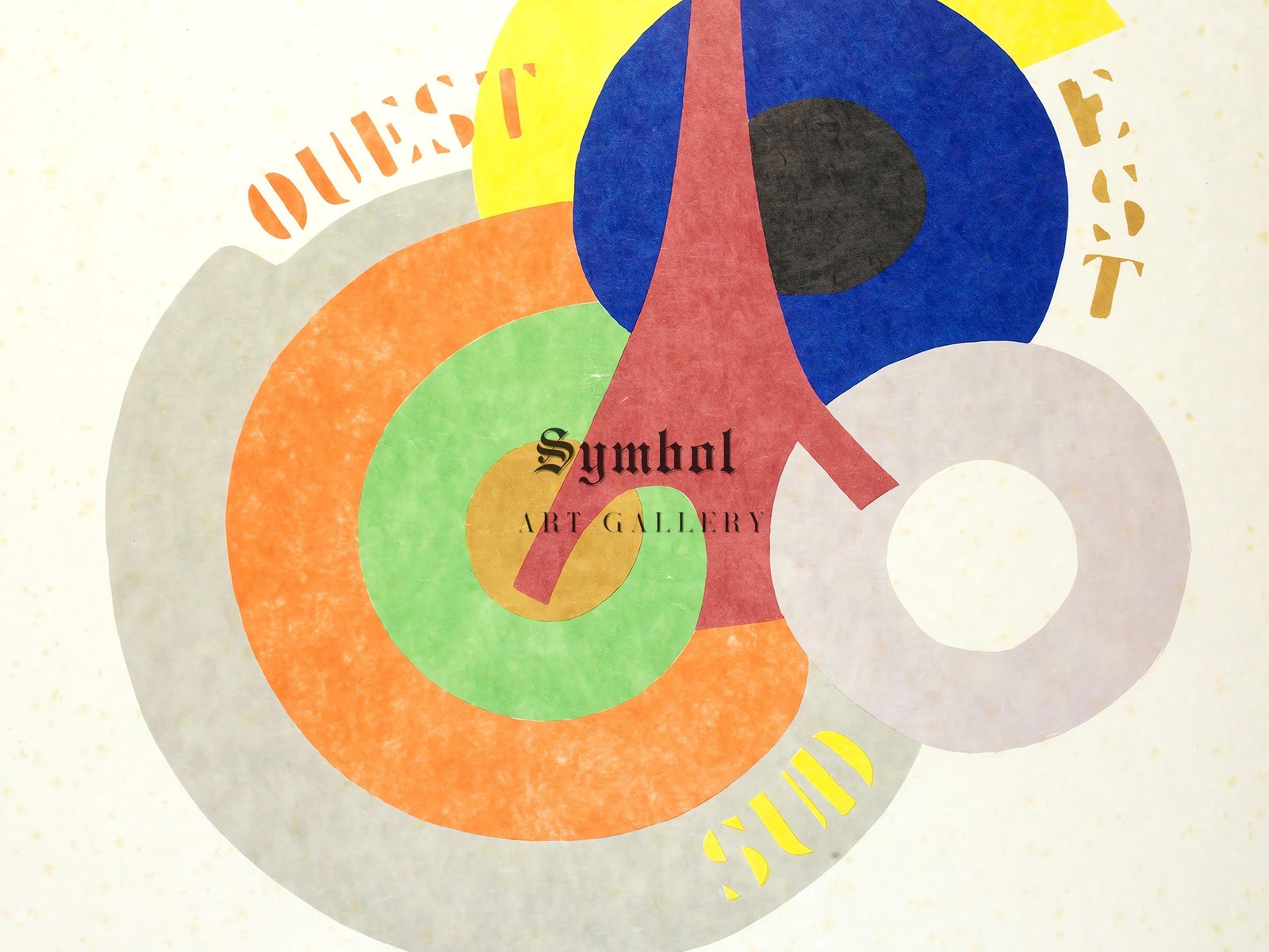 Nord Est Sud Ouest by Robert Delaunay, 1918, Cubism and Abstract Art, fine art print