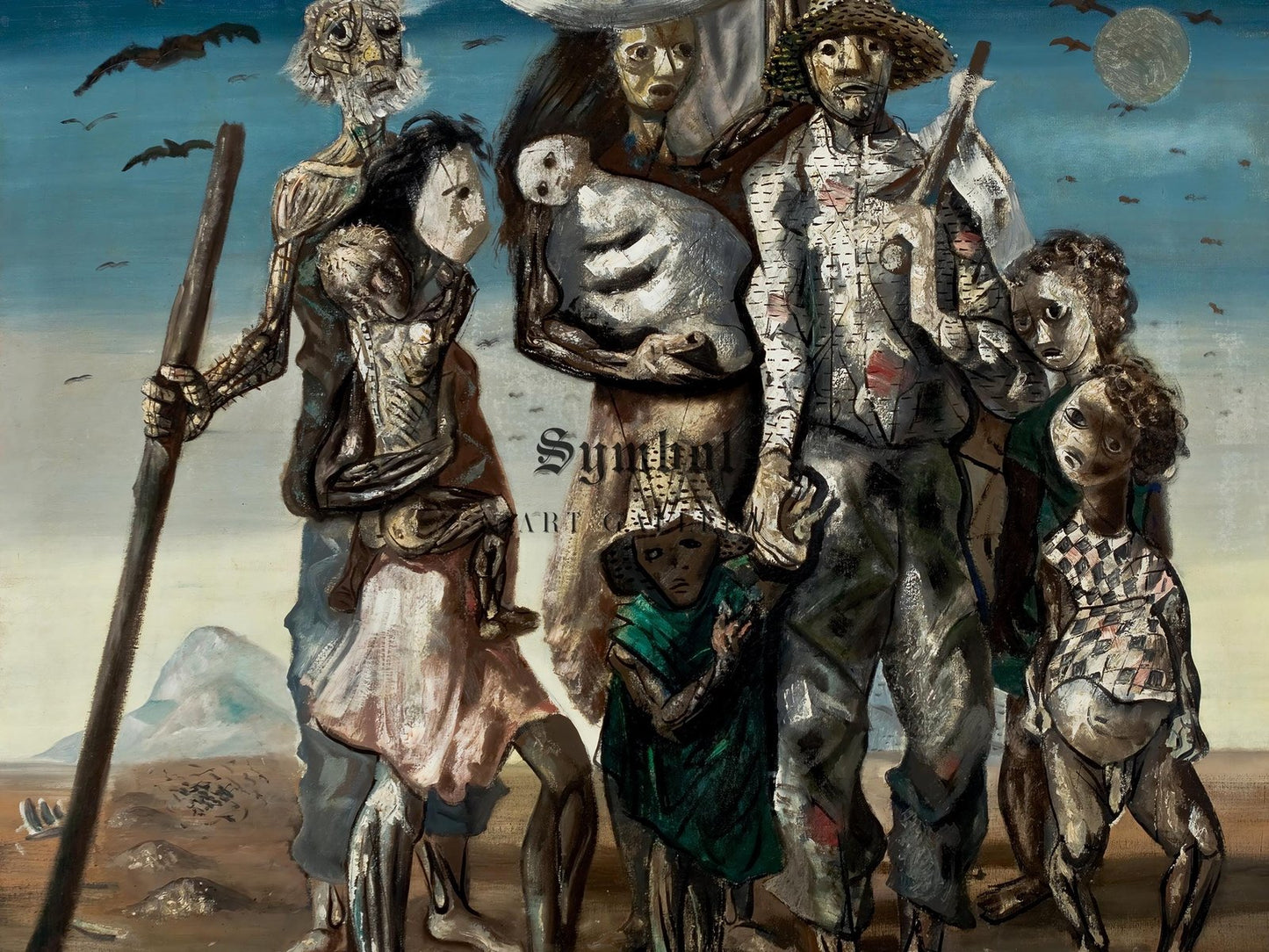 Northeastern Migrants by Candido Portinari, 1944, Expressionism and Fauvism, fine art print