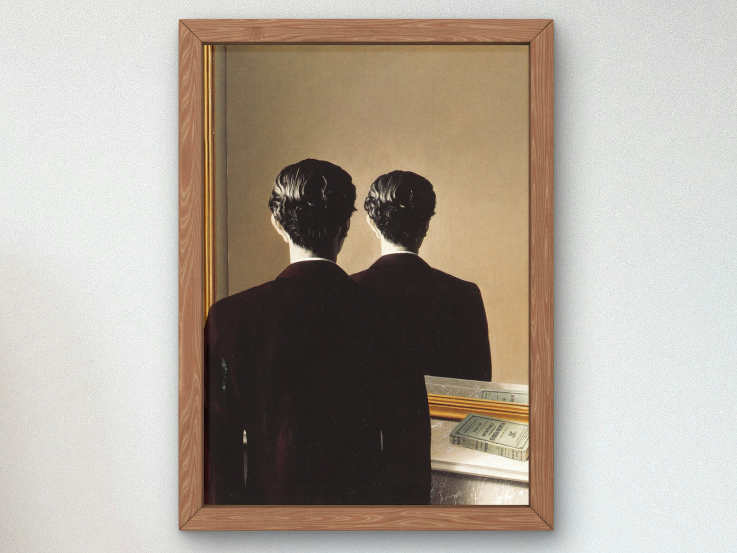 Not to Be Reproduced by René Magritte 1937, Art Print, Museum Quality artwork gallery poster, wall art, classy elegant home decor, surrealism
