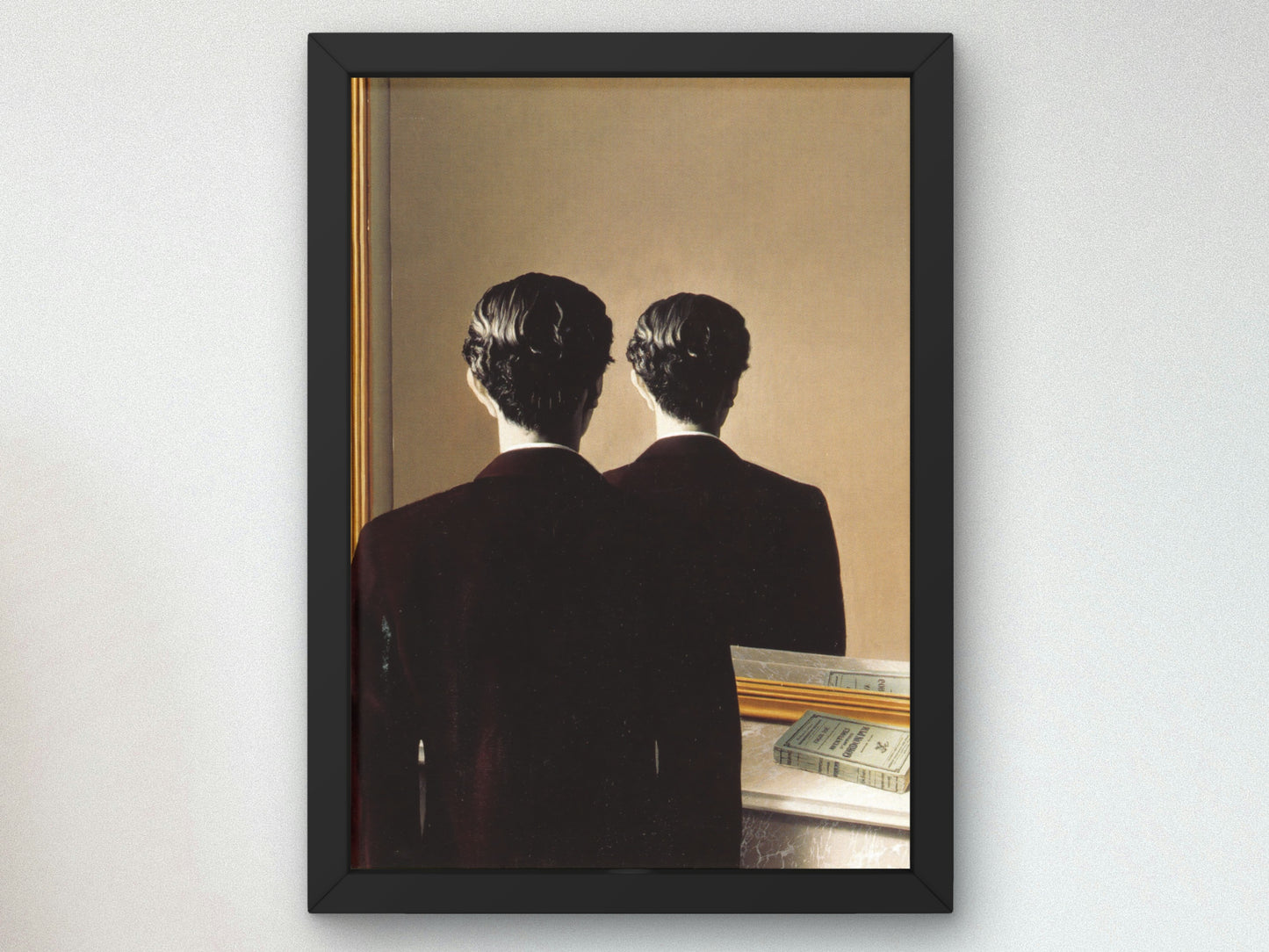 Not to Be Reproduced by René Magritte 1937, Art Print, Museum Quality artwork gallery poster, wall art, classy elegant home decor, surrealism