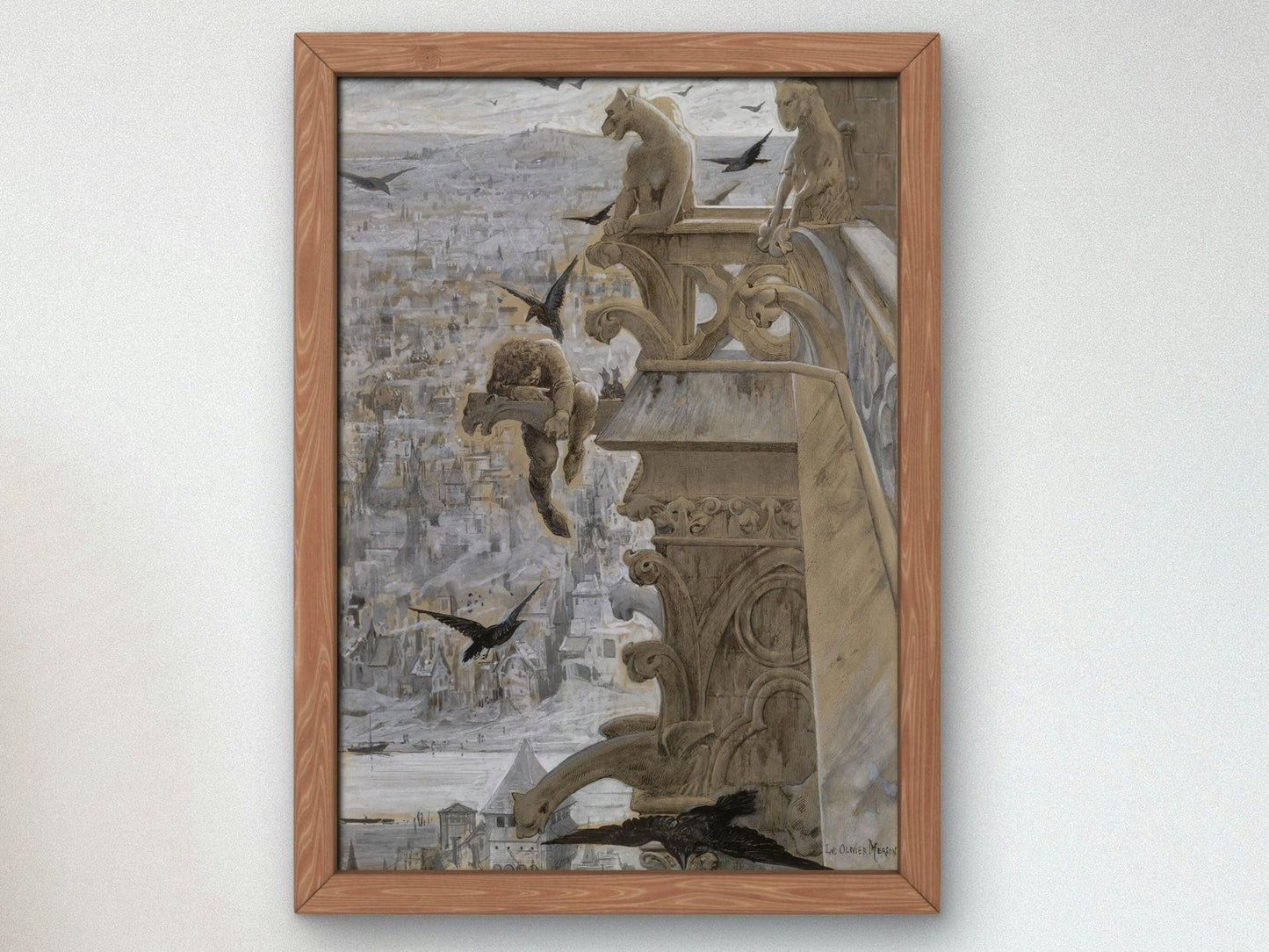 Notre Dame de Paris by Luc Olivier Merson, 1881, Art Nouveau and Belle Époque, fine art print