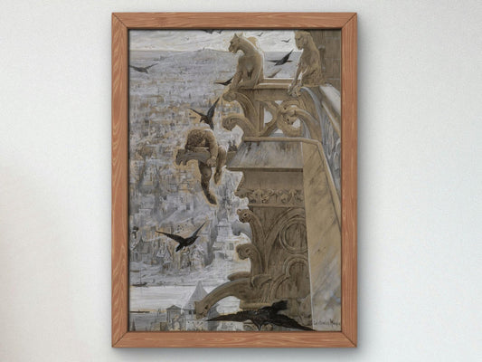 Notre Dame de Paris by Luc Olivier Merson, 1881, Art Nouveau and Belle Époque, fine art print