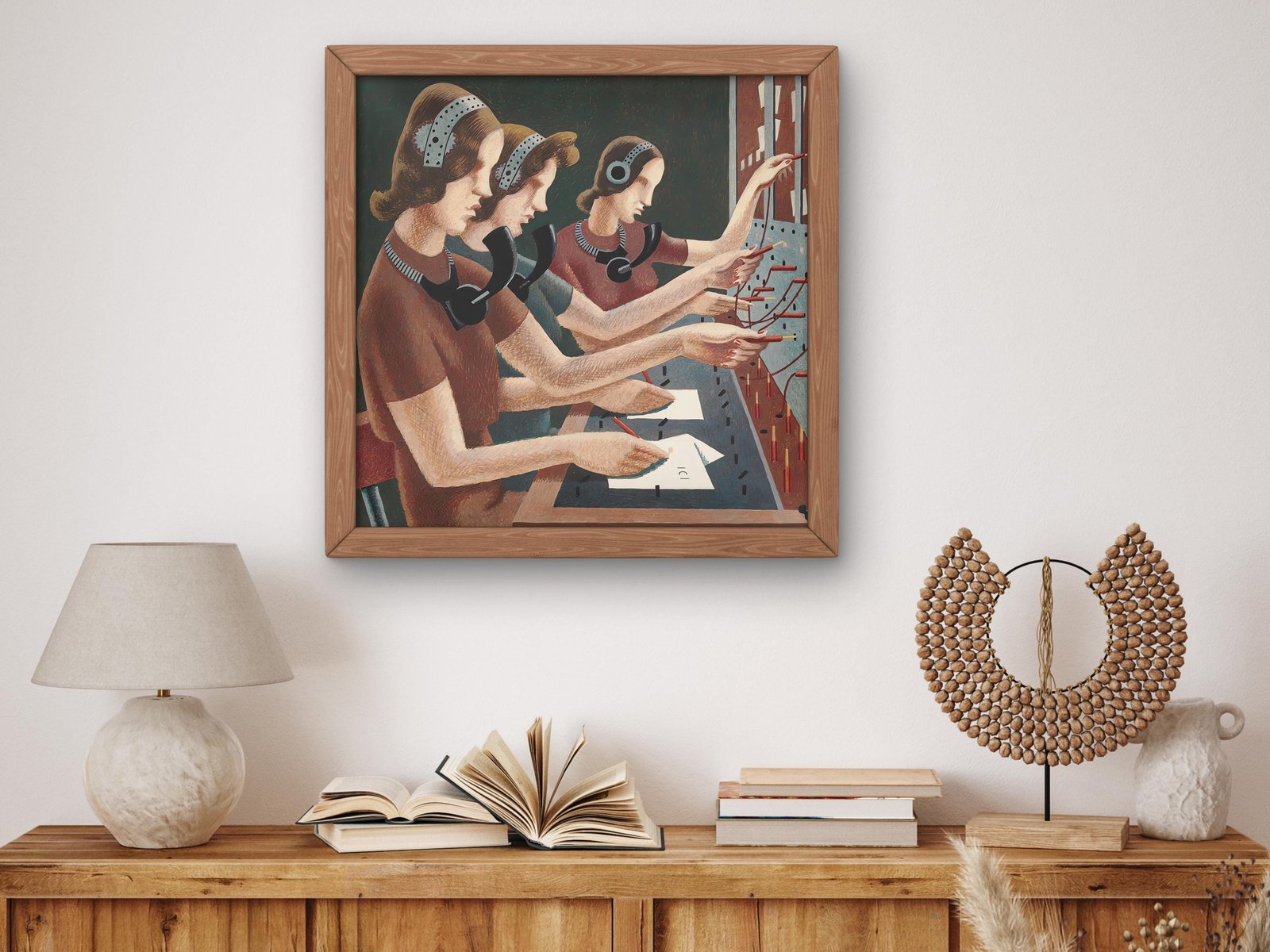 Number Please by Edward Wadsworth, 1942, Art Deco and American Modernism, fine art print