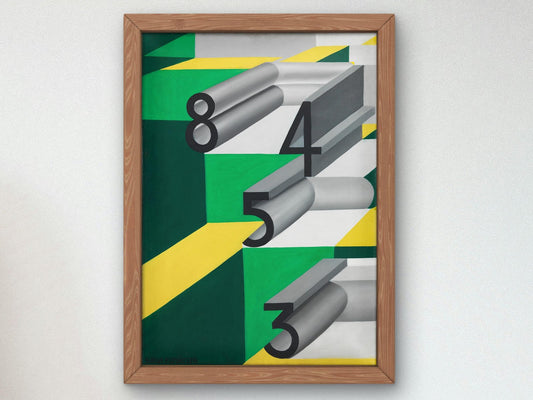 Numeri Innamorati by Giacomo Balla, 1923, Futurism and Constructivism, fine art print