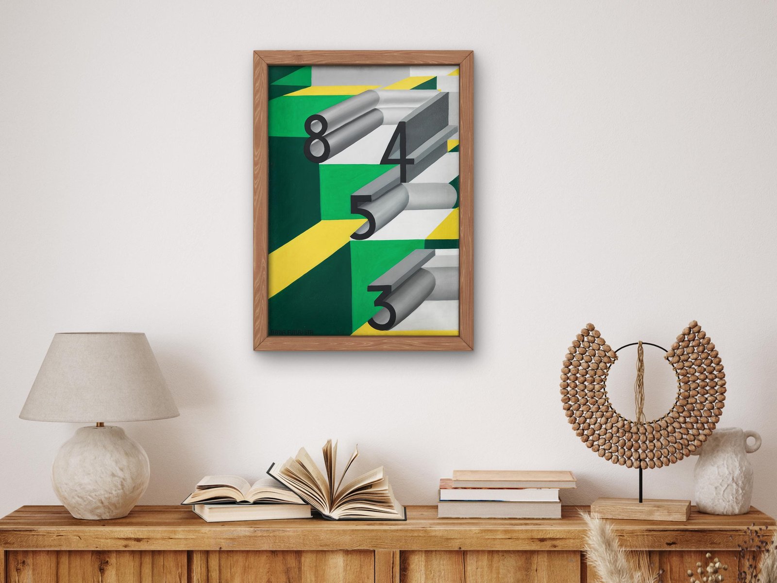 Numeri Innamorati by Giacomo Balla, 1923, Futurism and Constructivism, fine art print