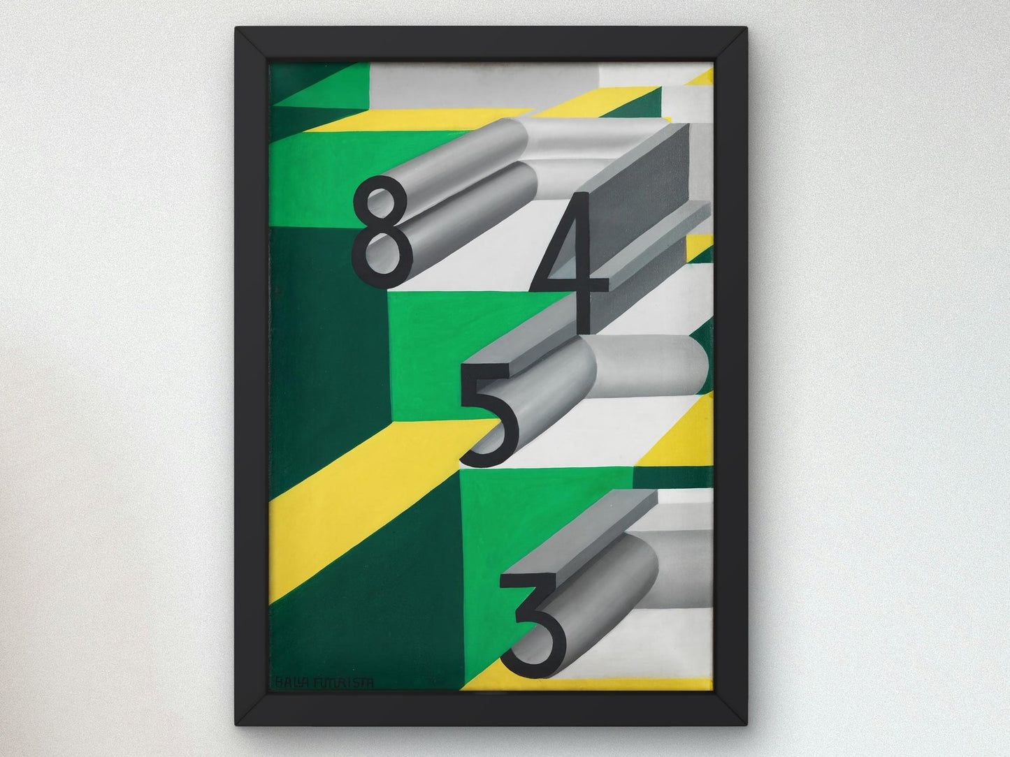 Numeri Innamorati by Giacomo Balla, 1923, Futurism and Constructivism, fine art print