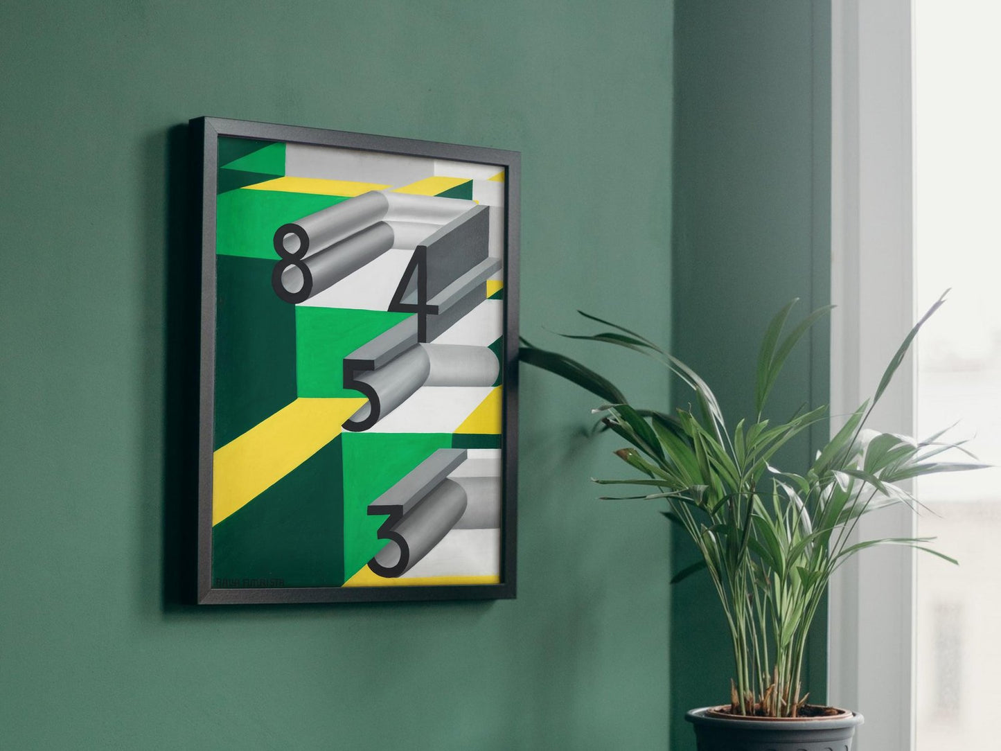 Numeri Innamorati by Giacomo Balla, 1923, Futurism and Constructivism, fine art print