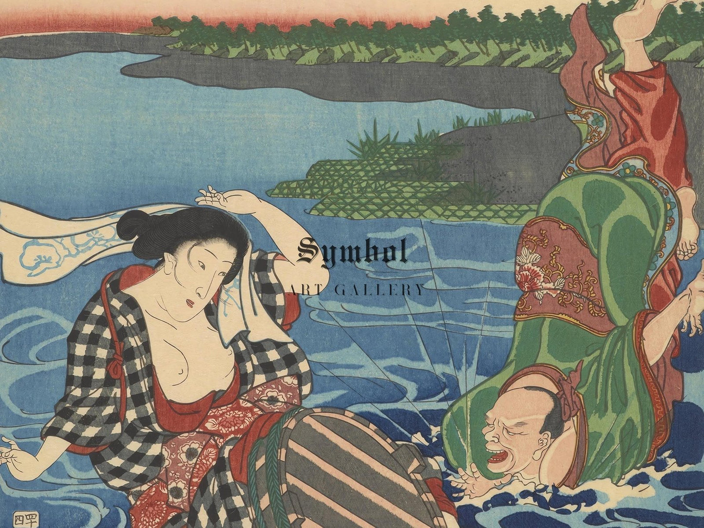 Ochiai by Utagawa Kuniyoshi, 1850, Japanese Woodblock Prints, fine art print