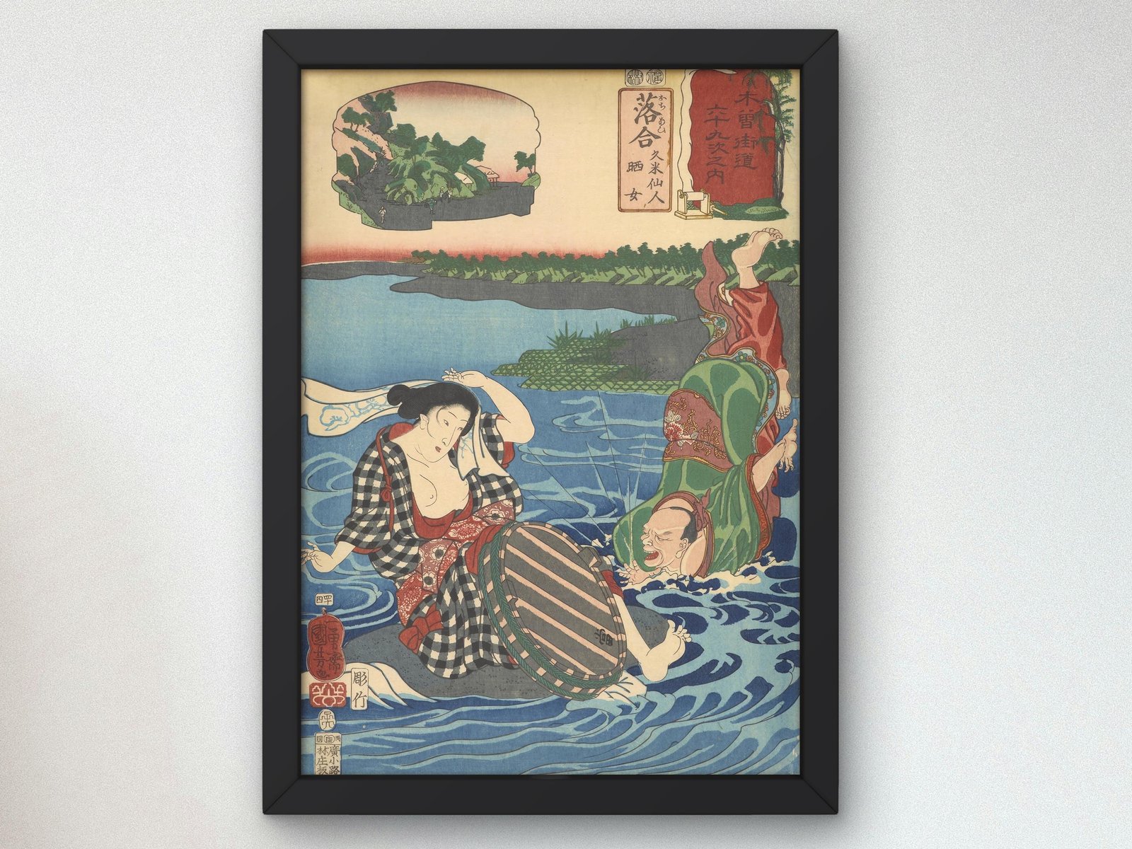 Ochiai by Utagawa Kuniyoshi, 1850, Japanese Woodblock Prints, fine art print