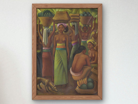 Offering Fruits for the Temple by Miguel Covarrubias, 1932, Art Deco and American Modernism, fine art print