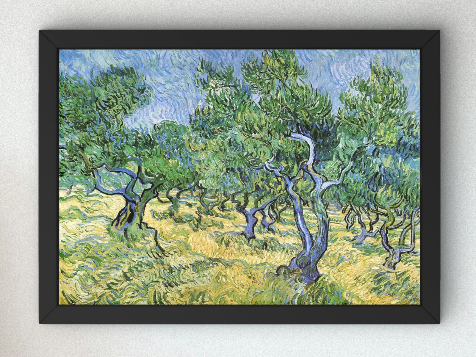 Olive Grove by Vincent van Gogh, 1889, Post-Impressionism, fine art print