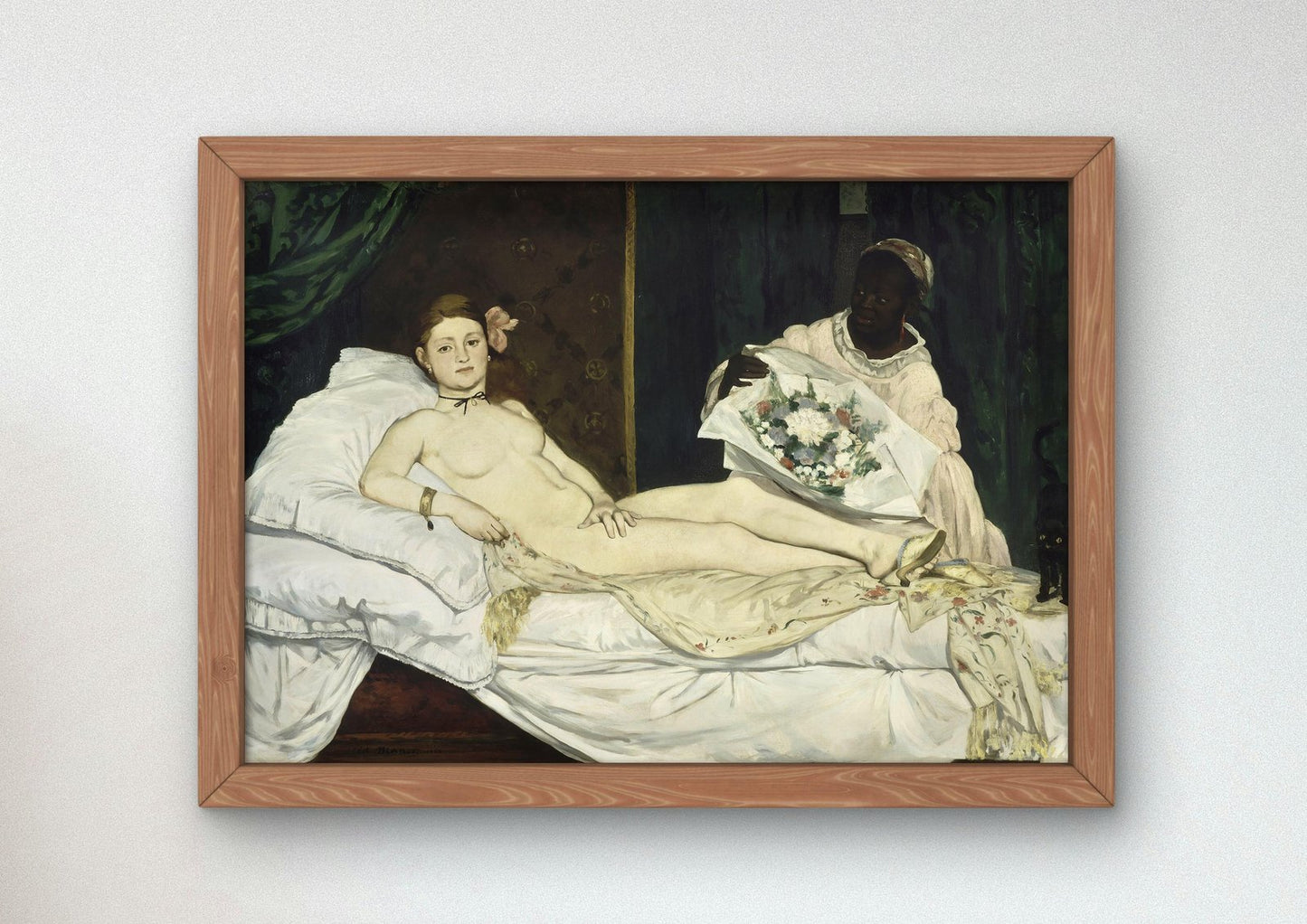 Olympia by Édouard Manet, 1863, Realism and Naturalism, fine art print