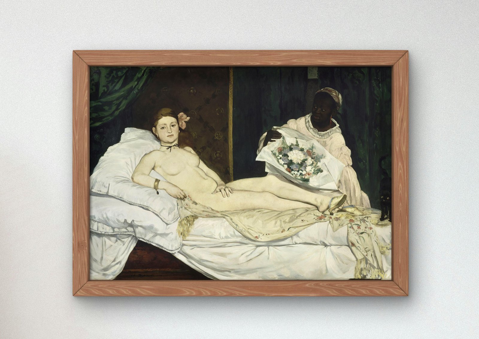 Olympia by Édouard Manet, 1863, Realism and Naturalism, fine art print
