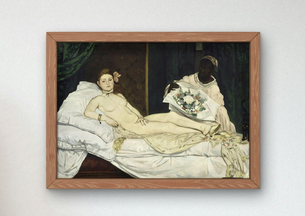 Olympia by Édouard Manet 1863, Art Print, Museum Quality Oil Painting print, home decor wall art, Housewarming Home Gift, Elegant Poster