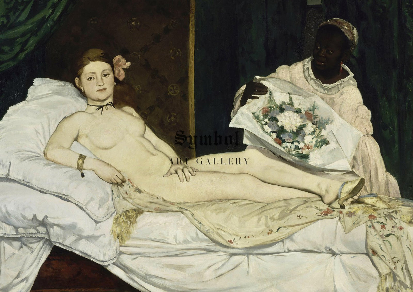 Olympia by Édouard Manet, 1863, Realism and Naturalism, fine art print