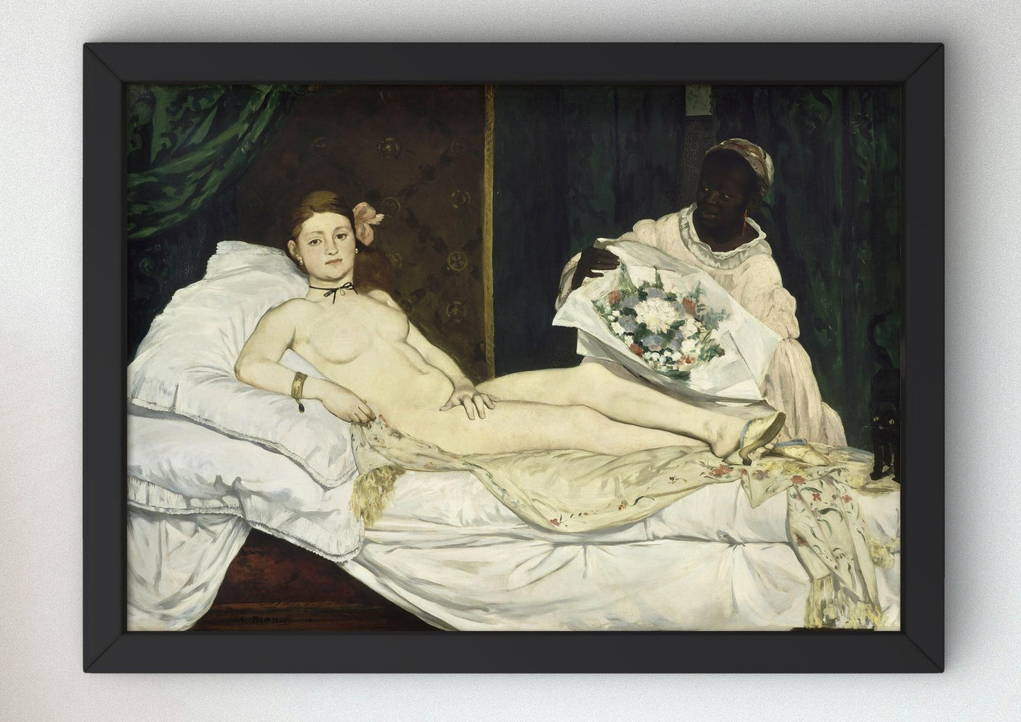 Olympia by Édouard Manet, 1863, Realism and Naturalism, fine art print