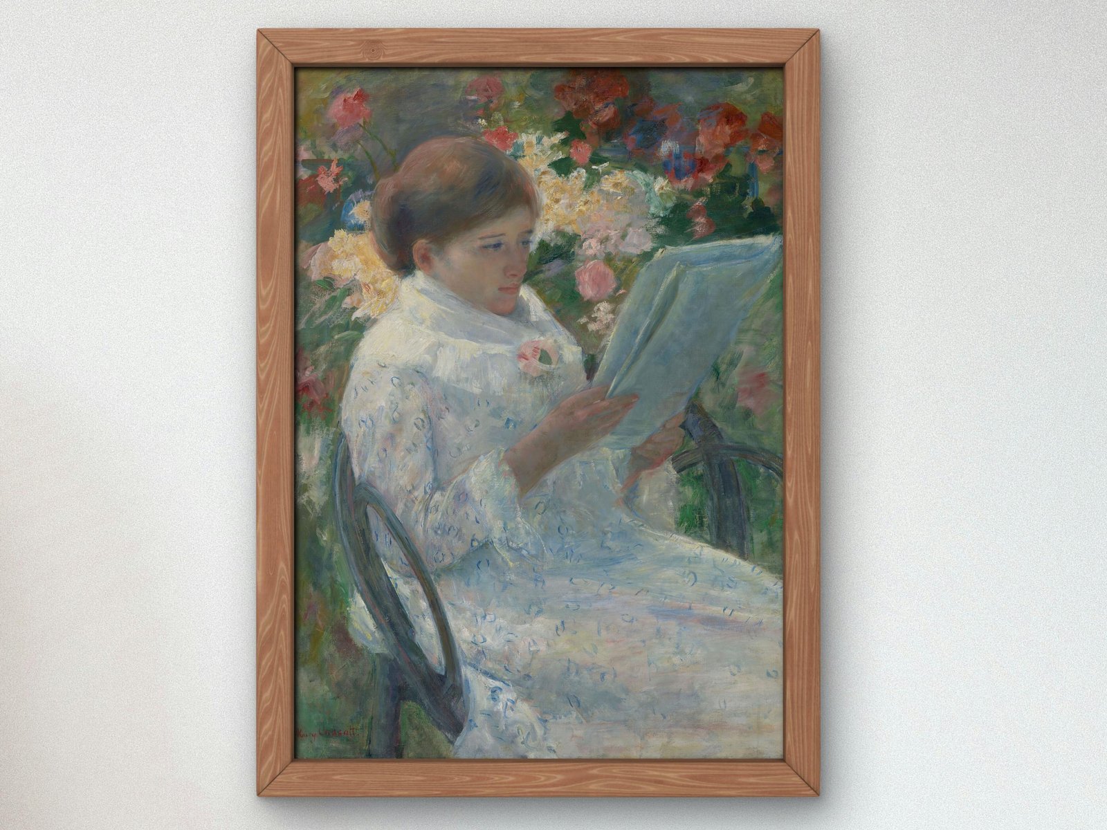 On a Balcony by Mary Cassatt, 1878, Impressionism, fine art print