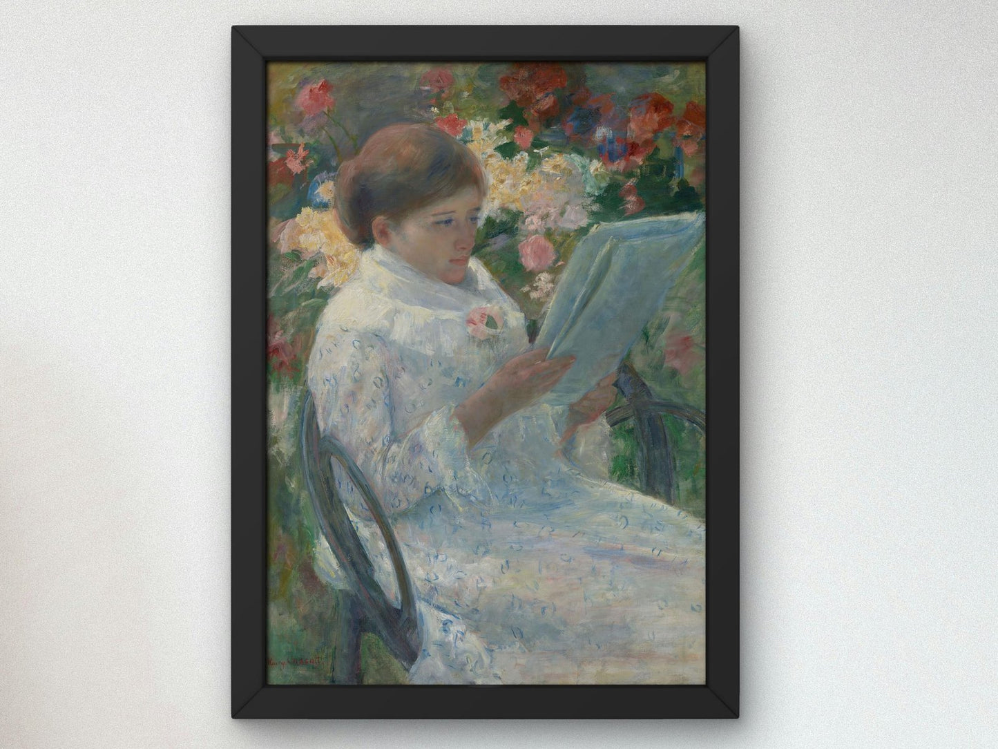 On a Balcony by Mary Cassatt, 1878, Impressionism, fine art print