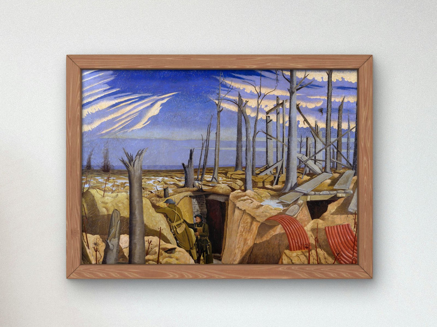 Oppy Wood Evening by John Nash, 1918, Realism and Naturalism, fine art print