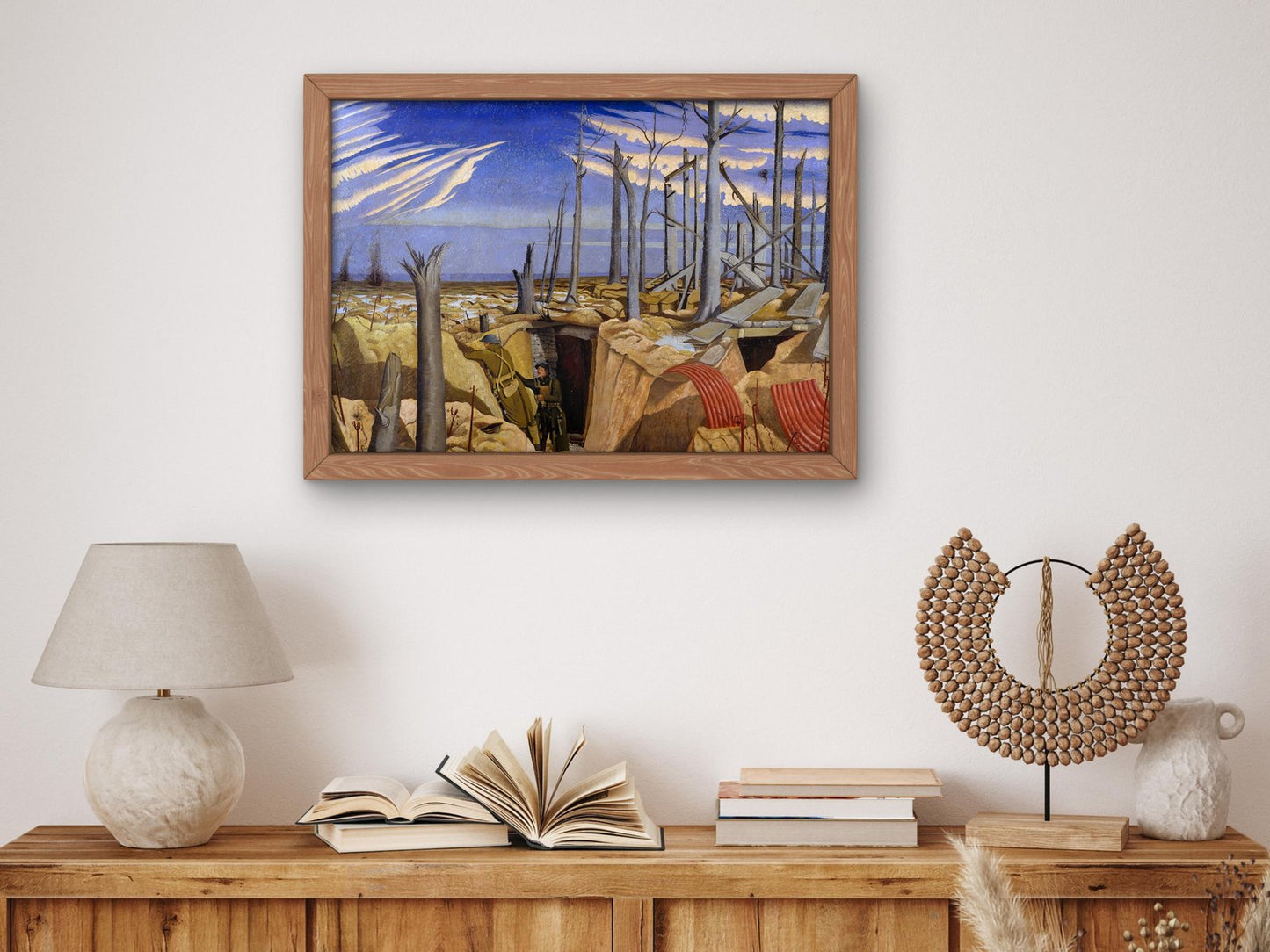 Oppy Wood Evening by John Nash, 1918, Realism and Naturalism, fine art print