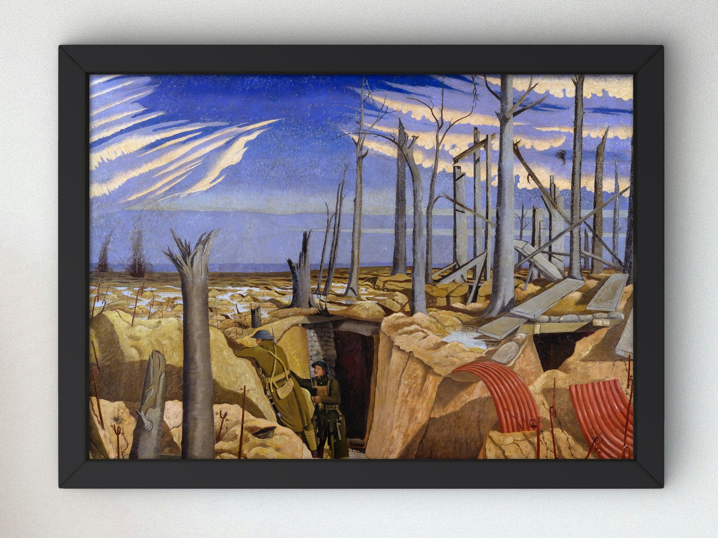Oppy Wood Evening by John Nash, 1918, Realism and Naturalism, fine art print