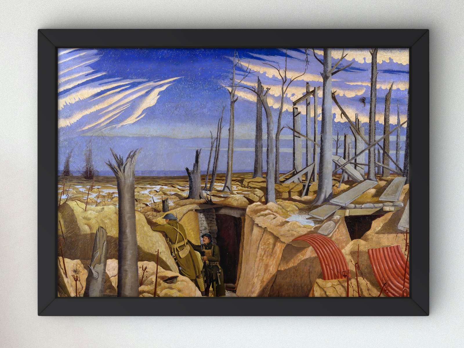 Oppy Wood Evening by John Nash, 1918, Realism and Naturalism, fine art print