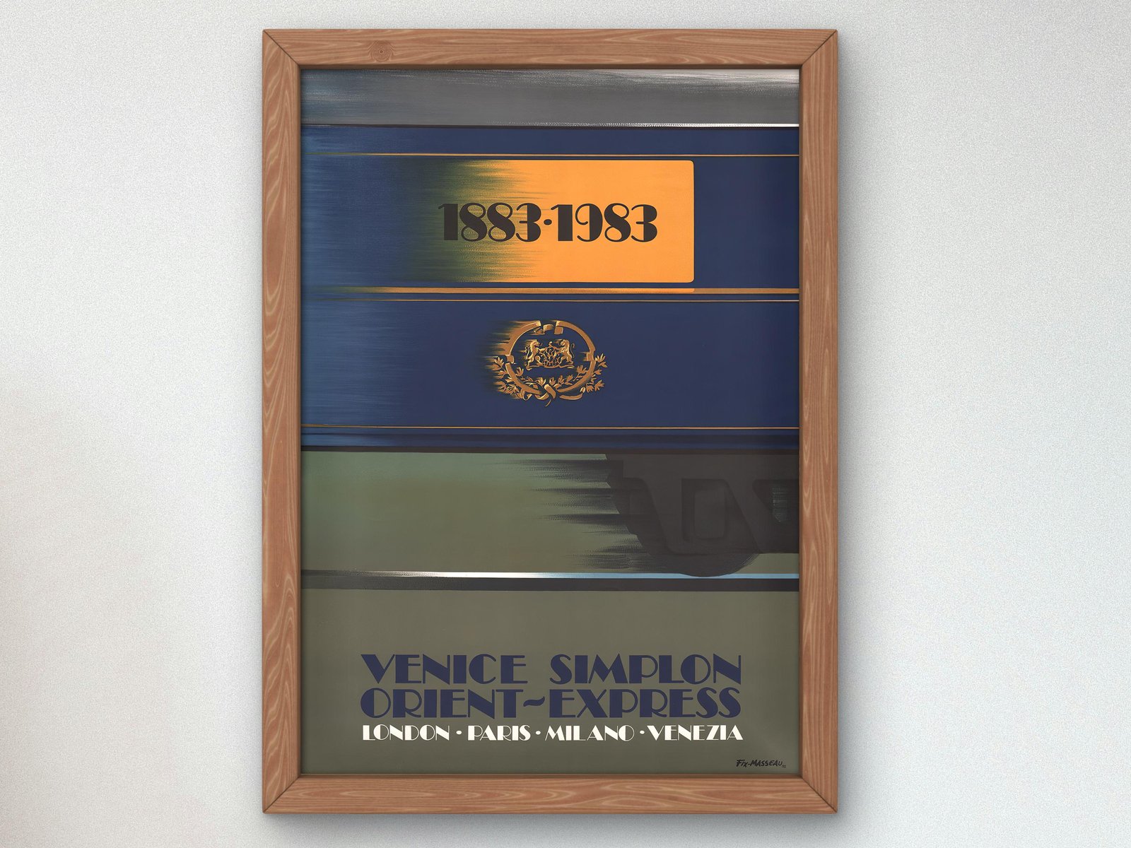 Orient Express Centenary poster by Pierre Fix-Masseau, 1936, Vintage Ads and Posters, fine art print