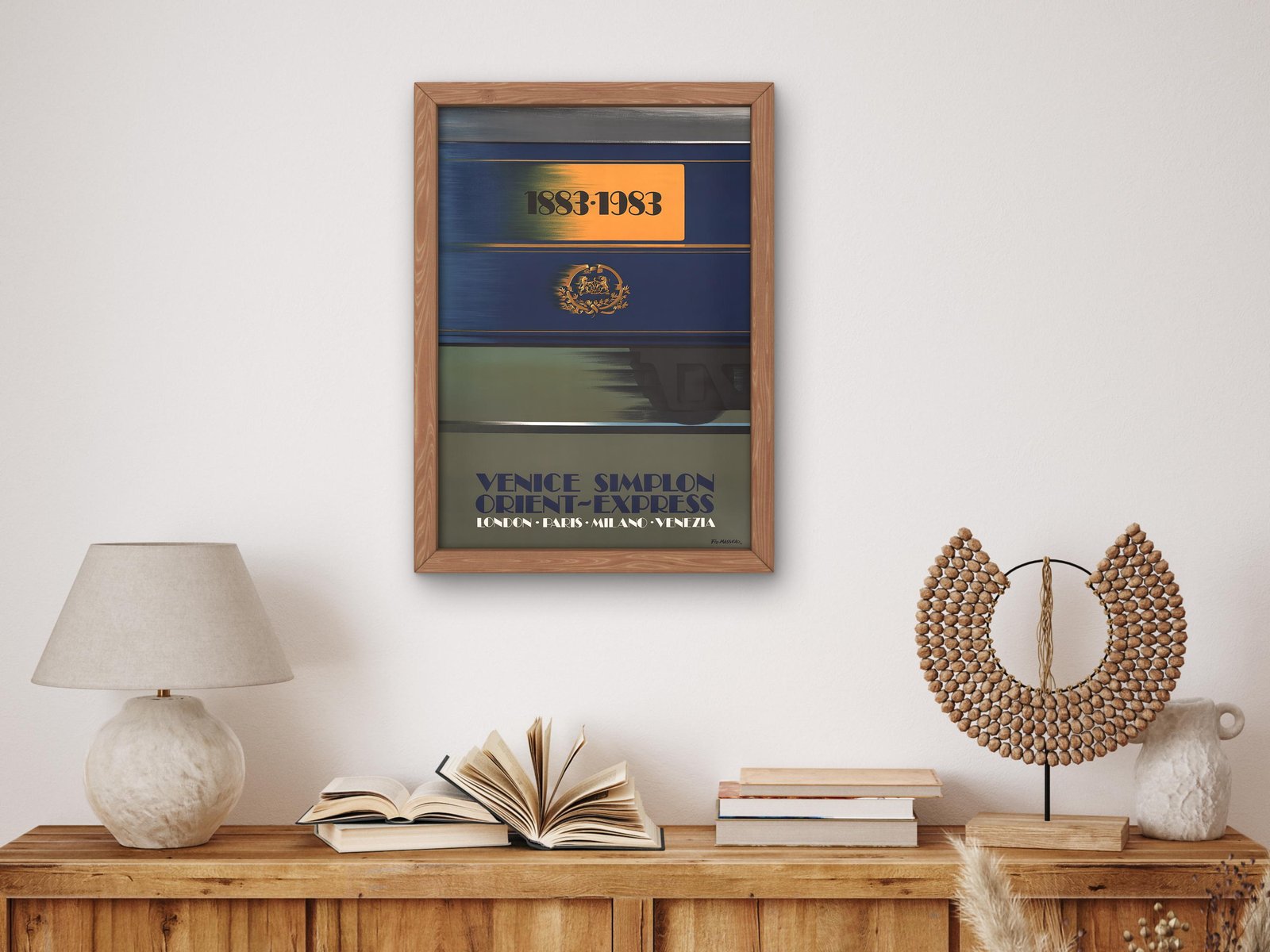 Orient Express Centenary poster by Pierre Fix-Masseau, 1936, Vintage Ads and Posters, fine art print