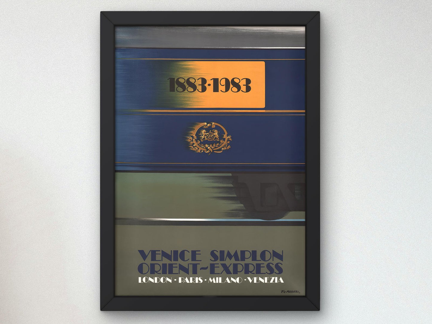 Orient Express Centenary poster by Pierre Fix-Masseau, 1936, Vintage Ads and Posters, fine art print