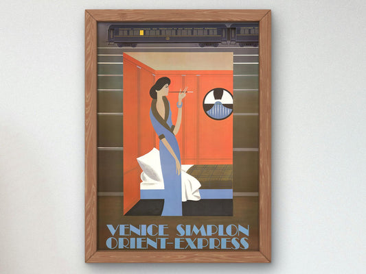 Orient Express Travel Poster by Pierre Fix-Masseau, 1927, Vintage Ads and Posters, fine art print
