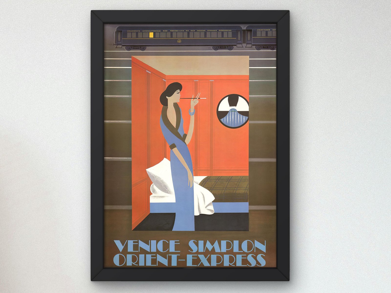 Orient Express Travel Poster by Pierre Fix-Masseau, 1927, Vintage Ads and Posters, fine art print