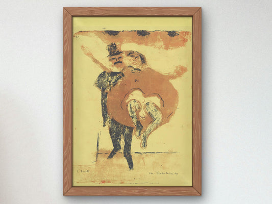 Pair of Dancers by Max Pechstein, 1909, Expressionism and Fauvism, fine art print