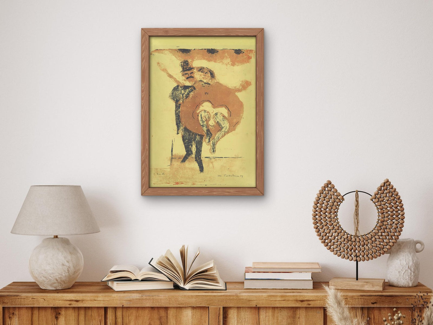 Pair of Dancers by Max Pechstein, 1909, Expressionism and Fauvism, fine art print