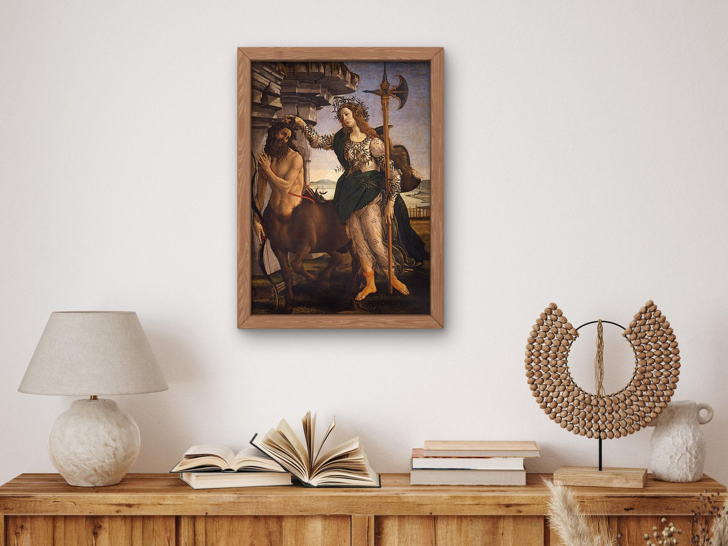 Pallas and the Centaur by Sandro Botticelli, 1482, Renaissance, fine art print