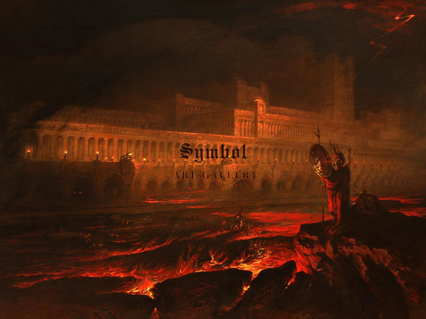 Pandemonium by John Martin, 1841, Romanticism and Classical Landscapes, fine art print