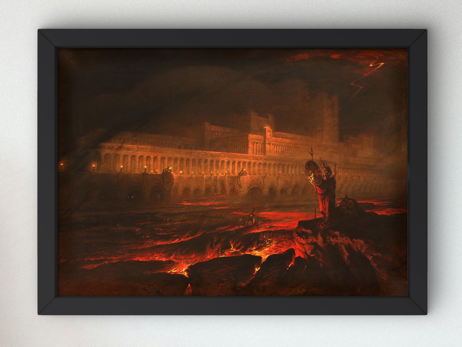Pandemonium by John Martin, 1841, Romanticism and Classical Landscapes, fine art print