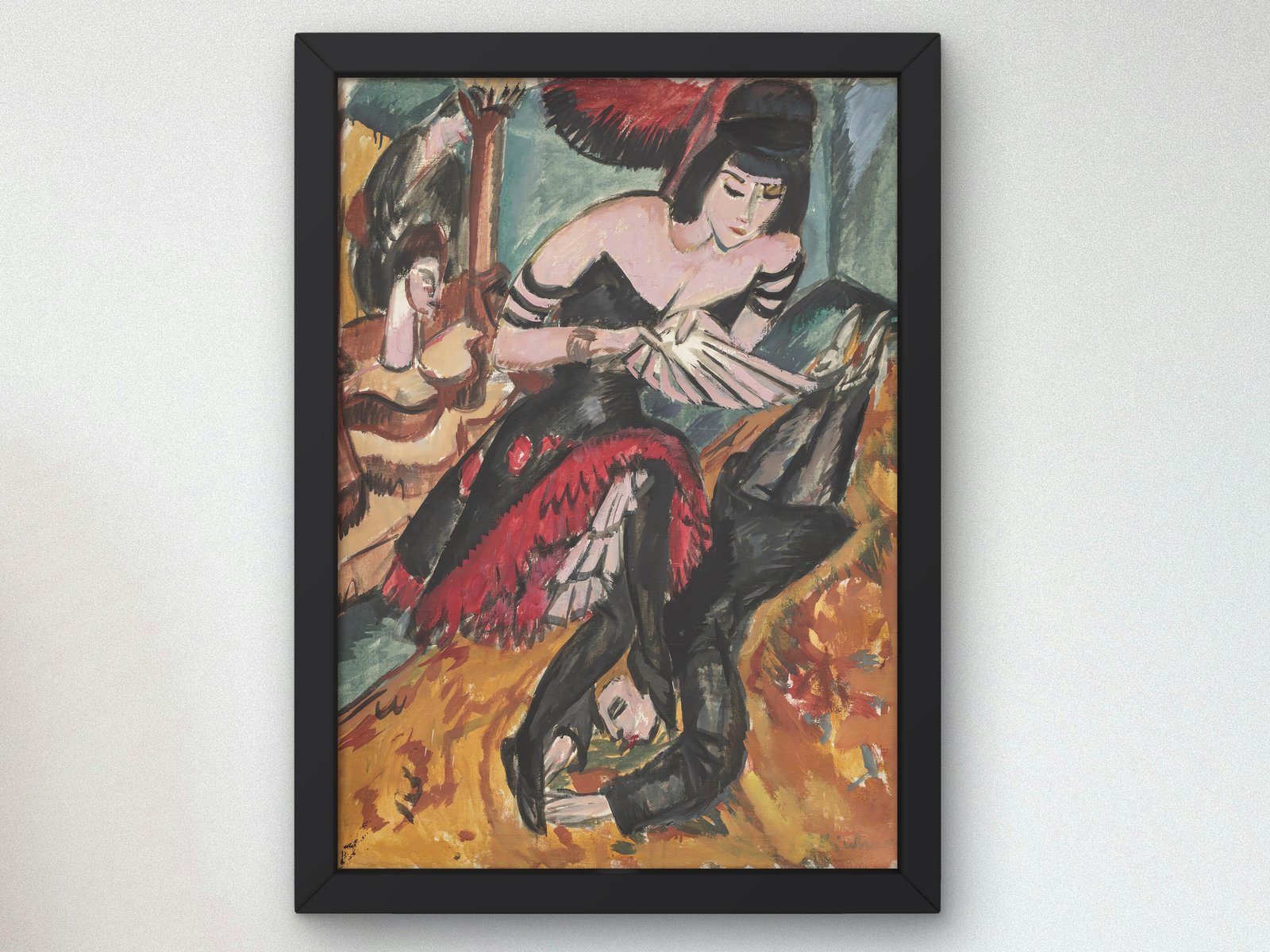 Pantomime Reimann by Ludwig Heinrich Jungnickel, 1921, Expressionism and Fauvism, fine art print