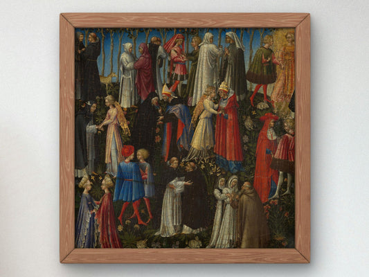 Paradise by Giovanni di Paolo, 1445, Renaissance, tempera on panel, fine art print