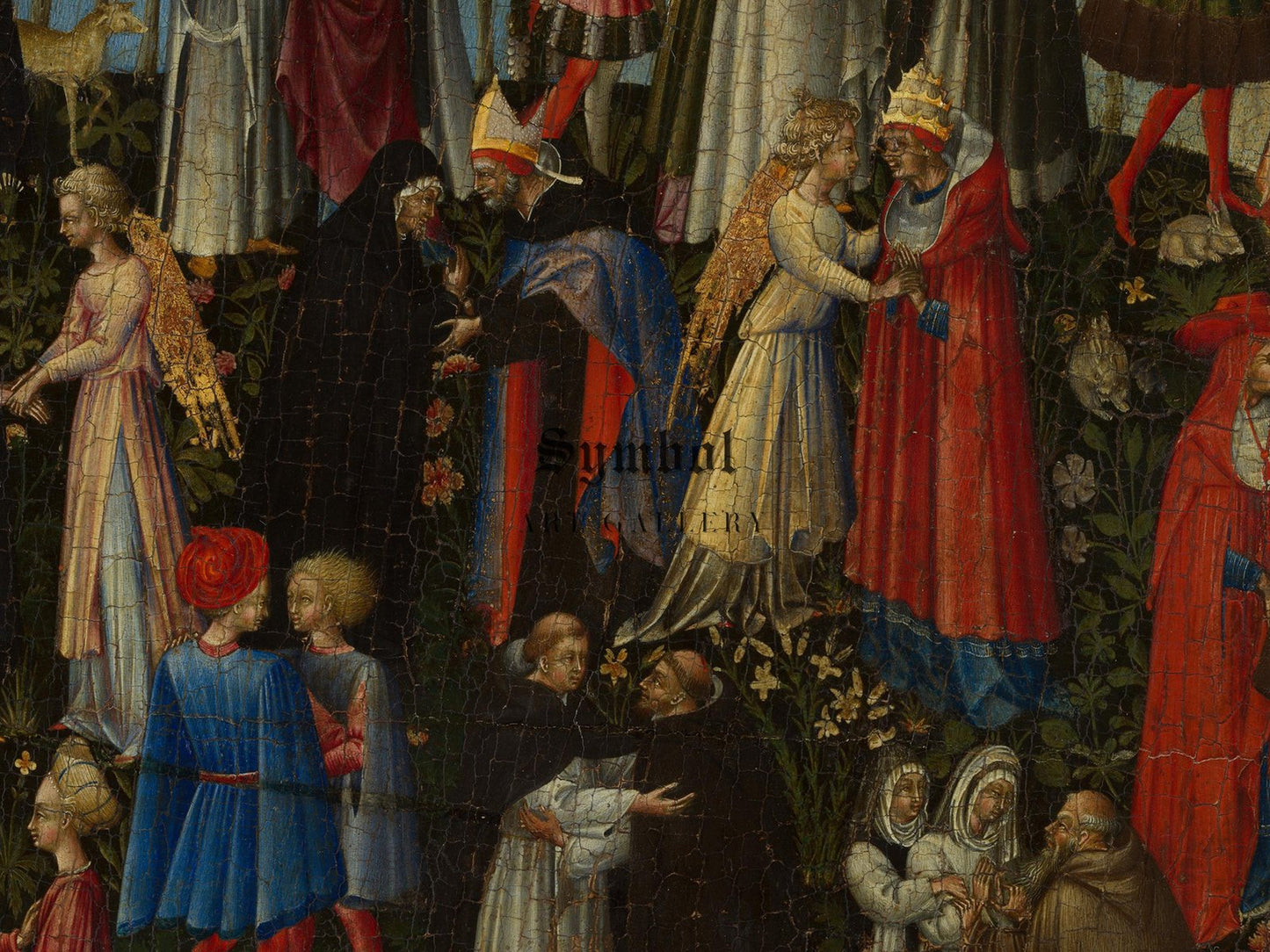 Paradise by Giovanni di Paolo, 1445, Renaissance, tempera on panel, fine art print