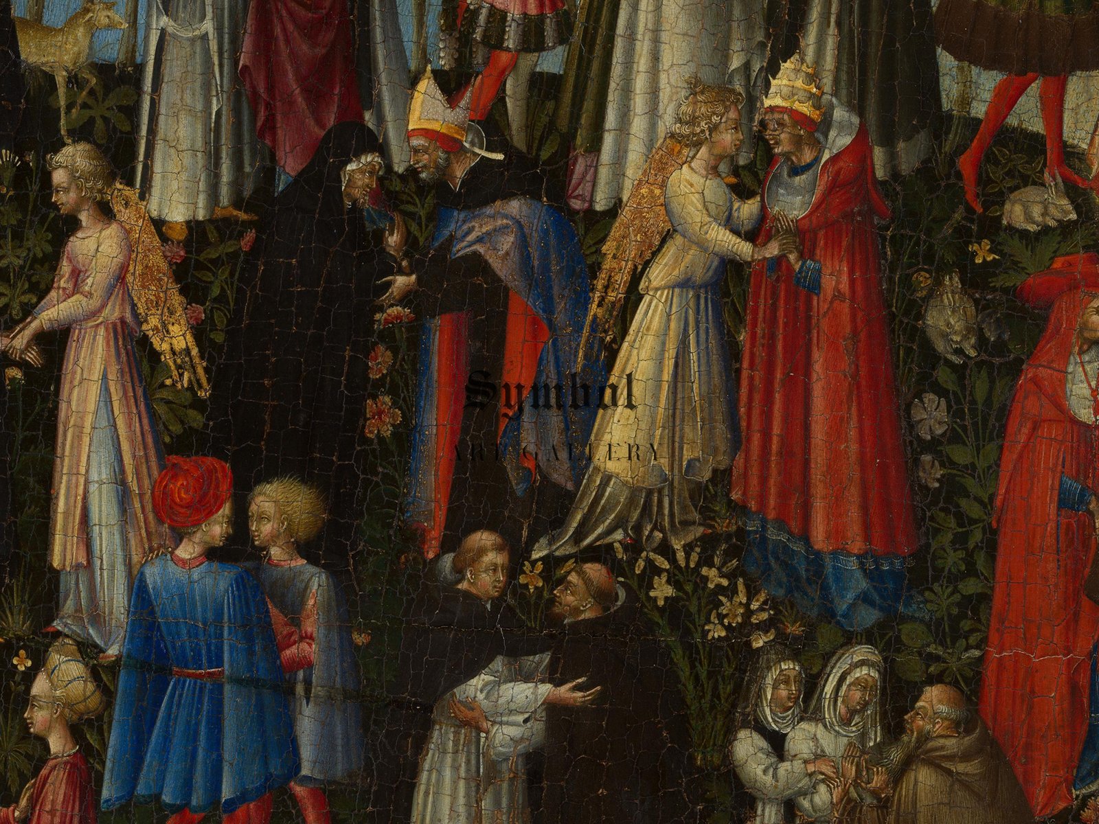 Paradise by Giovanni di Paolo, 1445, Renaissance, tempera on panel, fine art print