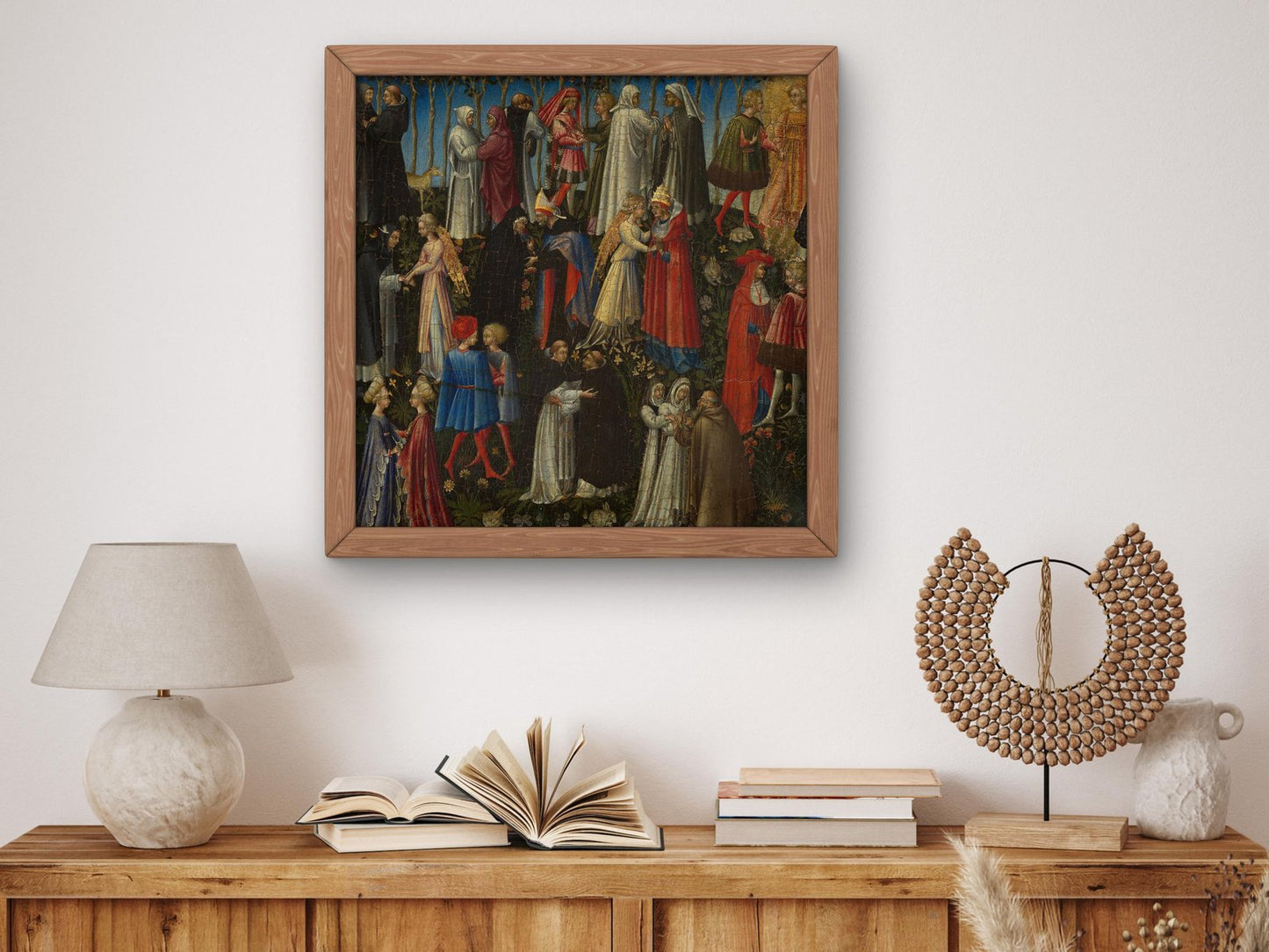 Paradise by Giovanni di Paolo, 1445, Renaissance, tempera on panel, fine art print
