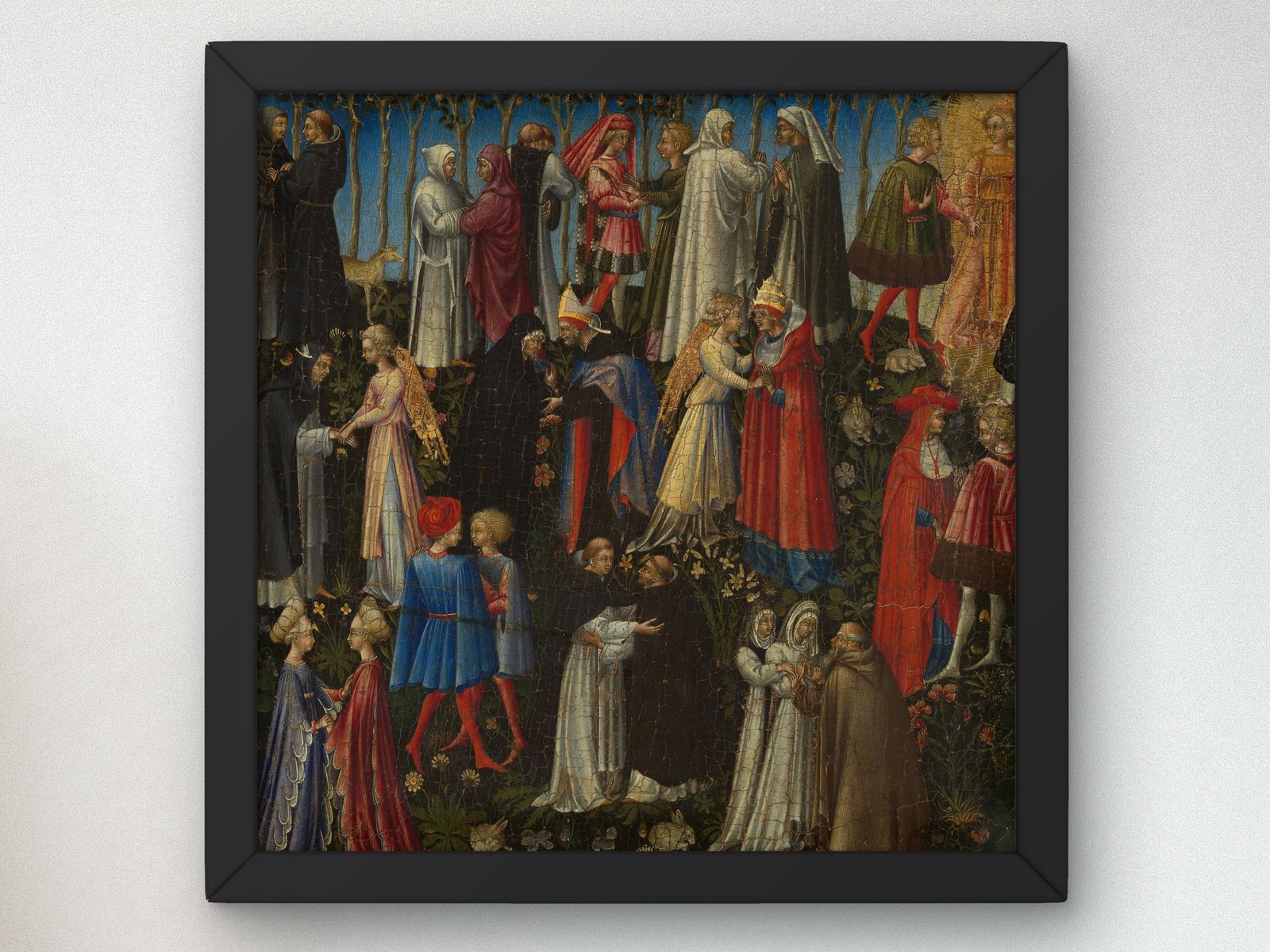 Paradise by Giovanni di Paolo, 1445, Renaissance, tempera on panel, fine art print