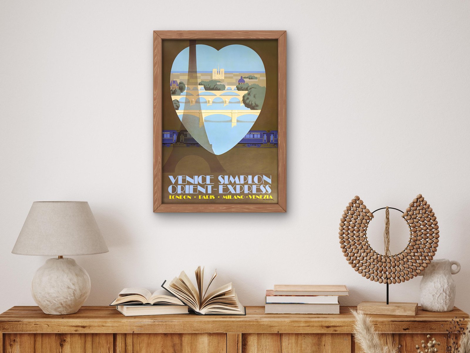 Paris Venice Simplon Orient Express by Pierre Fix-Masseau, 1930, Art Deco, fine art print