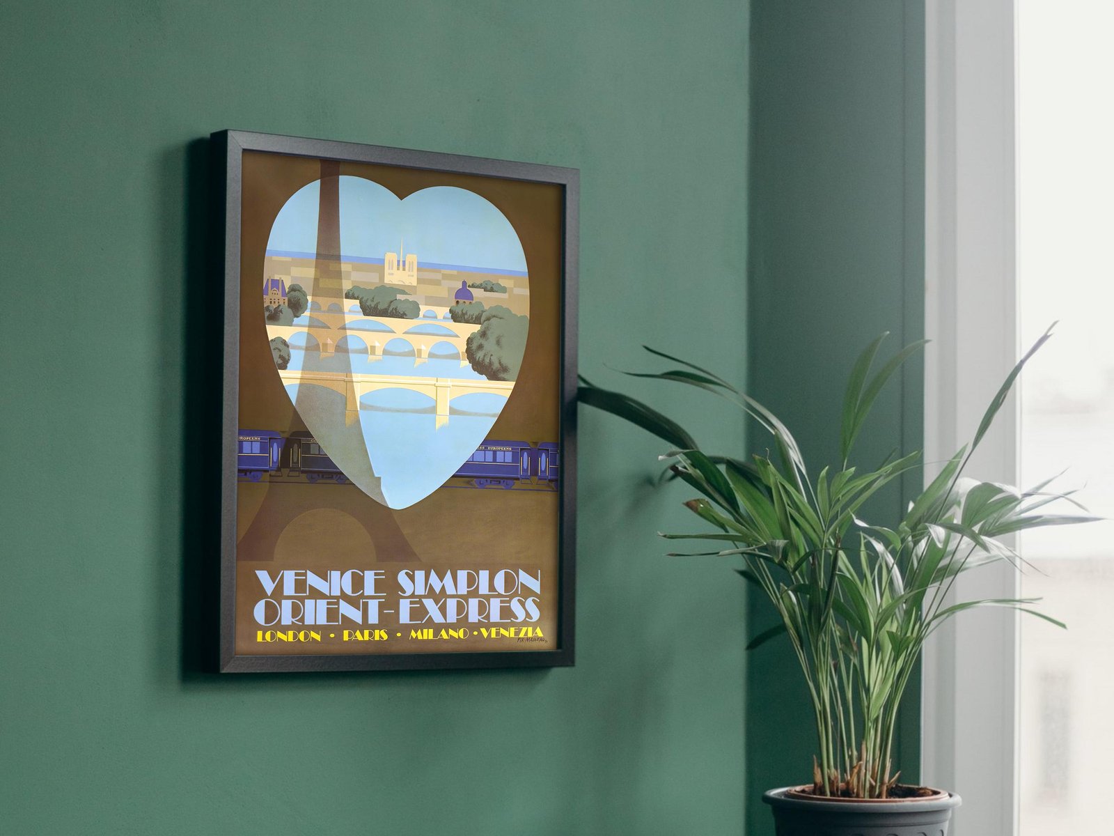 Paris Venice Simplon Orient Express by Pierre Fix-Masseau, 1930, Art Deco, fine art print