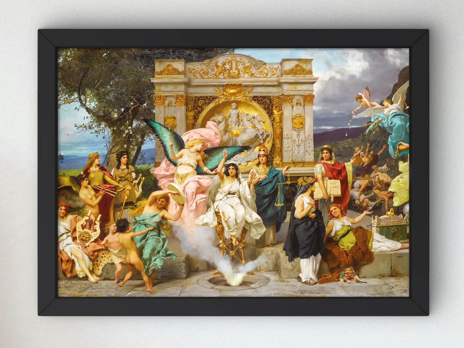 Parnassus by Henryk Siemiradzki, 1875, Romanticism and Classical Landscapes, fine art print