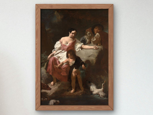 Pastoral Scene by Giovanni Battista Piazzetta, 1740, Rococo and Neoclassicism, fine art print
