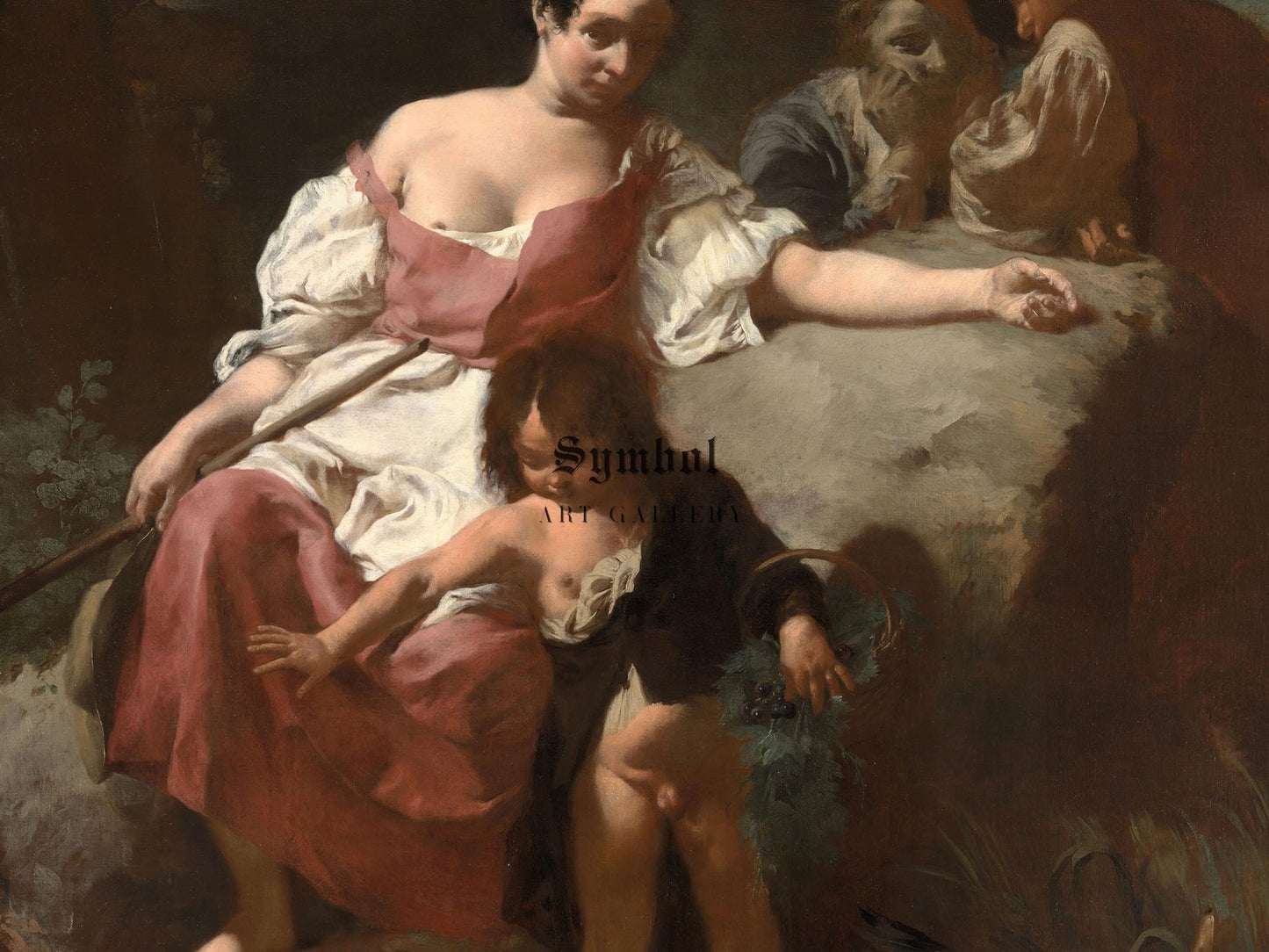 Pastoral Scene by Giovanni Battista Piazzetta, 1740, Rococo and Neoclassicism, fine art print
