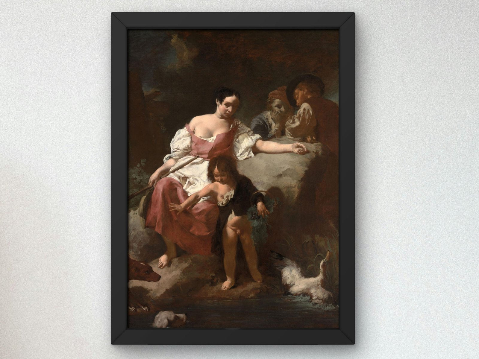 Pastoral Scene by Giovanni Battista Piazzetta, 1740, Rococo and Neoclassicism, fine art print